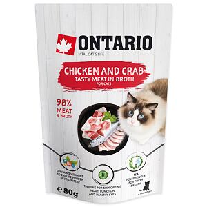 Vrecko ONTARIO kuracie a krab vo vývare 80 g