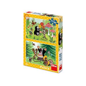 Dino Krtek: Oslava 2x48 dielikov Puzzle