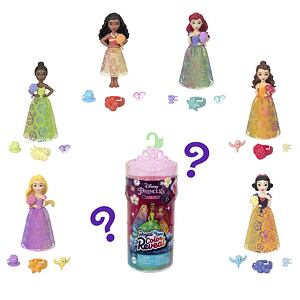 Mattel Disney Princess Color Reveal Kráľovská malá bábika s kvetinami, viac druhov