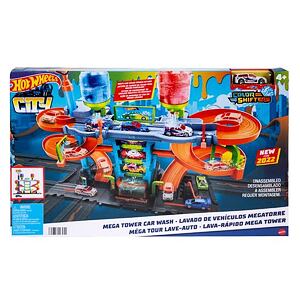 Mattel Hot Wheels City color Shifters Autoumývačka so špirálou