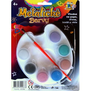 SMT Akrylové farby metalické 6x, paleta