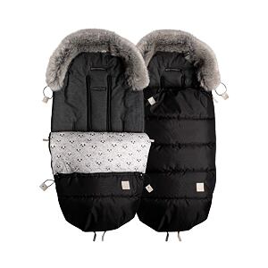 Beztroska Fusak s kožušinou 100 cm čierny