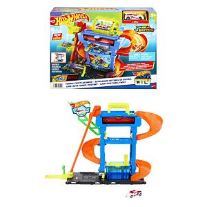 Hot Wheels City Color Shifters Autoumývačka s otočným tunelom