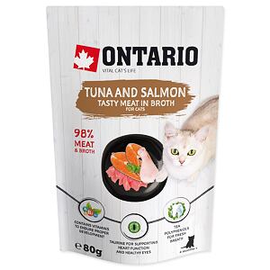 Kapsička ONTARIO tuniak a losos vo vývare 80 g