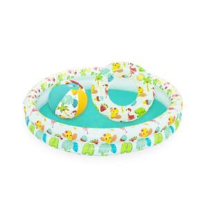 Bestway Nafukovací SET - bazén 112cm, plávací kruh 51cm, lopta 41x15cm
