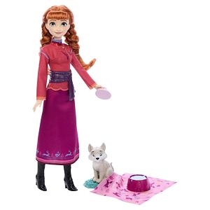 Mattel Frozen Bábika Anna s polárnym vlčaťom