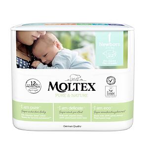Moltex Plienky Pure & Nature Newborn 2-4 kg (22 ks)
