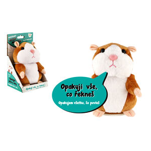 Teddies Škrečok Mireček opakujúce vety plyš 18cm