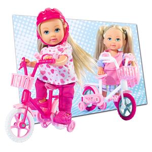 Evi Love Bábika Evička s bicyklom, 2 druhy