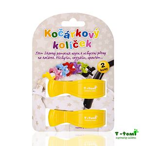 T-TOMI Kočíkový kolíček, yellow / žltý
