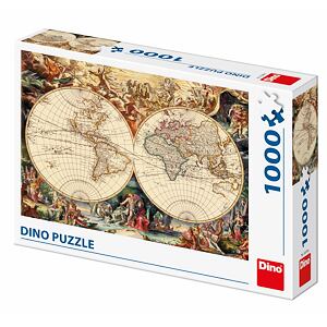 Dino Historická mapa 1000 dielikov Puzzle