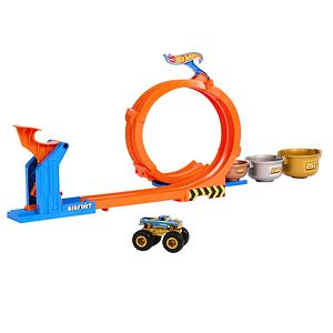 Hot Wheels Monster Trucks Dráha so slučkou a bigfootom