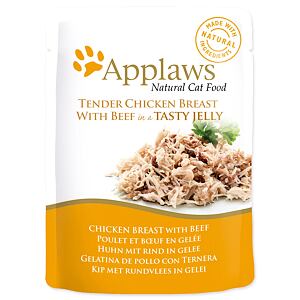 Kapsička APPLAWS Cat Pouch Chicken with Beef in Jelly 70 g