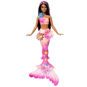 Mattel Barbie Kúzelná kvetinová morská víla - tmavovláska