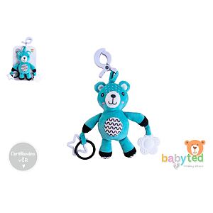 Babyted Medvedík hrkálka plyš 30cm záves na postieľku/kočík