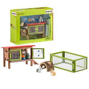 Schleich Set králikáreň so zvieratkami a príslušenstvo